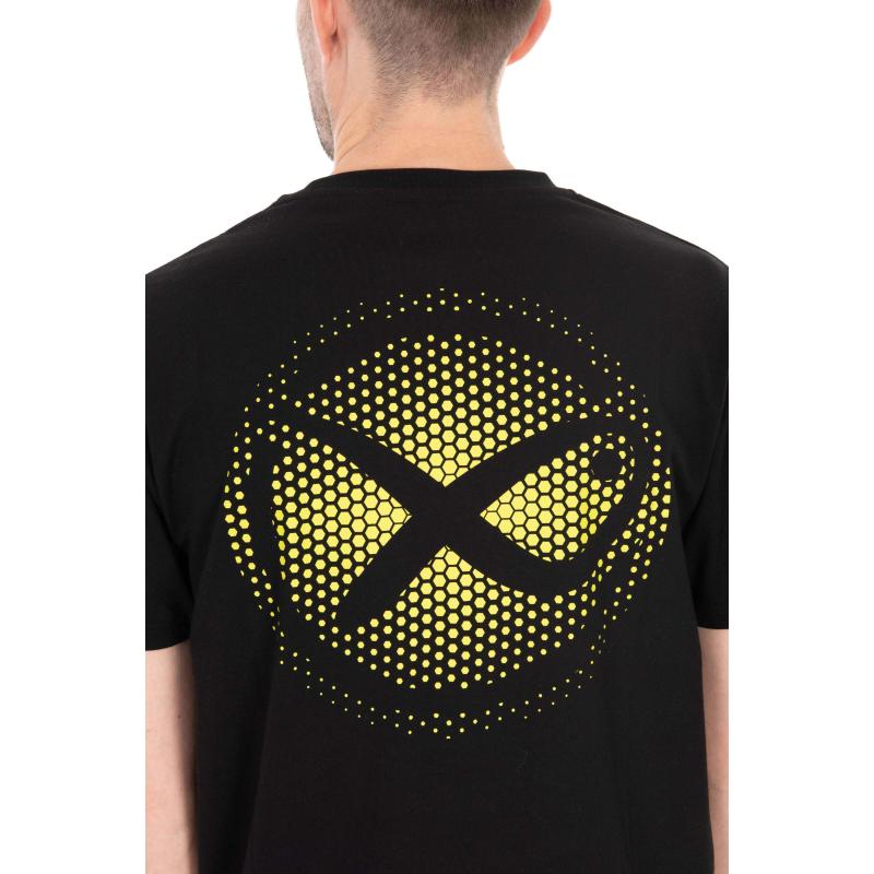 Matrix Large Fade Logo T-Shirt - Black/Lime S
