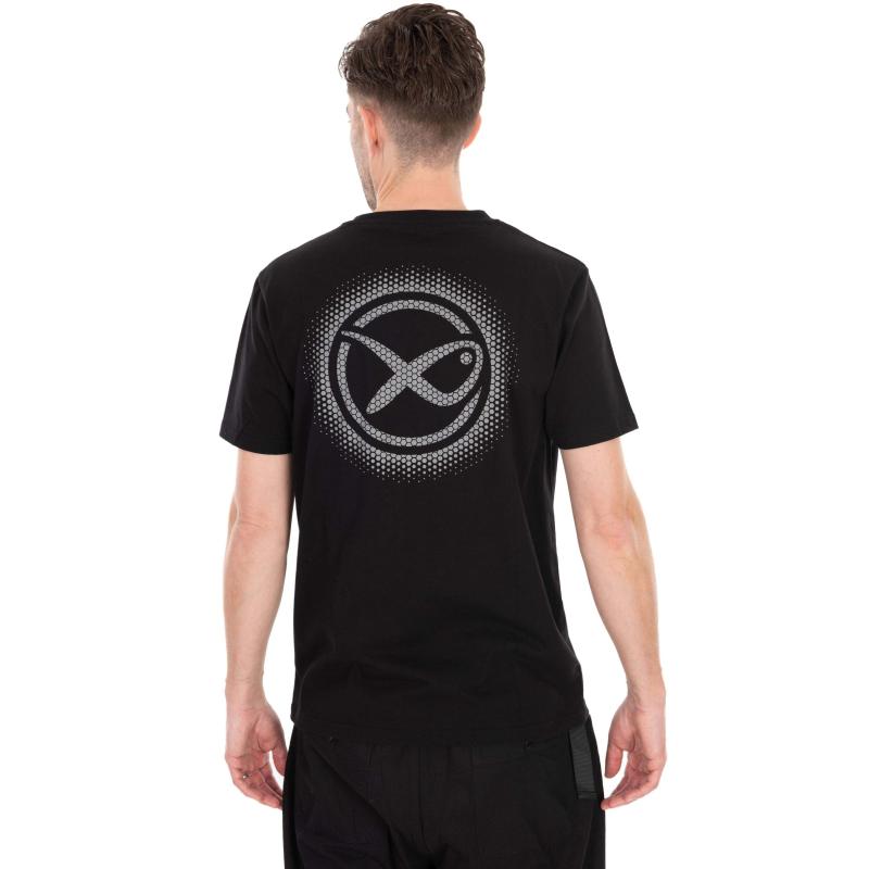 Matrix Large Fade Logo T-Shirt - Black/Grey S