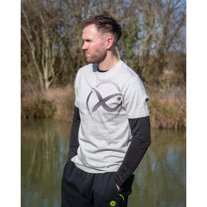Matrix Large Mesh Logo T-Shirt - Grey L