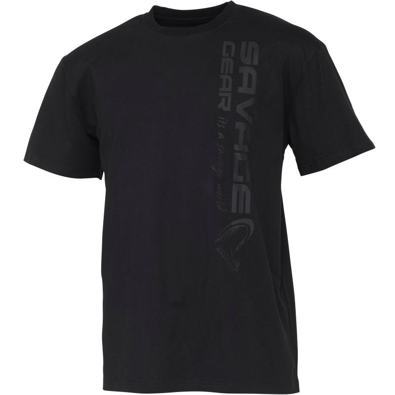 Savage Gear Vertical Logo Tee Xxl Black