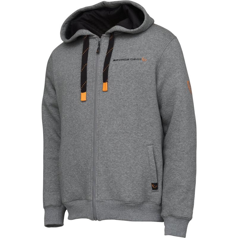 Savage Gear Classic Zip Hoodie Xl Grey Melange