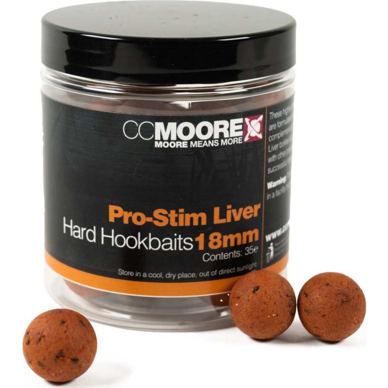 CC Moore Pro-Stim Liver Hard Hookbaits 18mm (35)