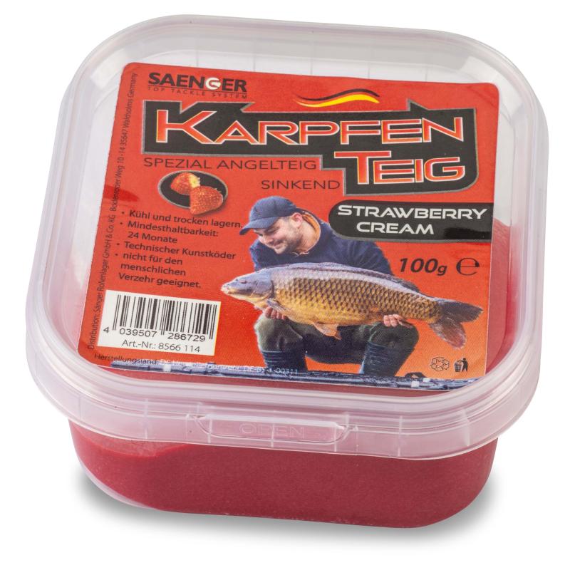 S&auml;nger Karpfenteig 100g Strawberry Cream