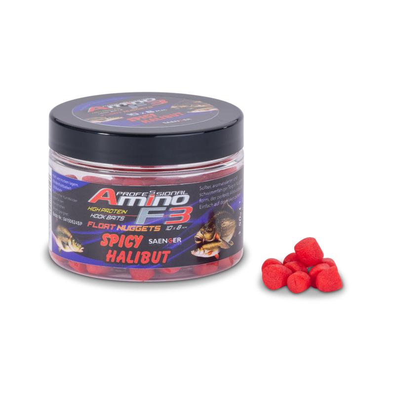 S&auml;nger Amino F3 Midi Float Nuggets Sp.Halibut 50g/10x8mm