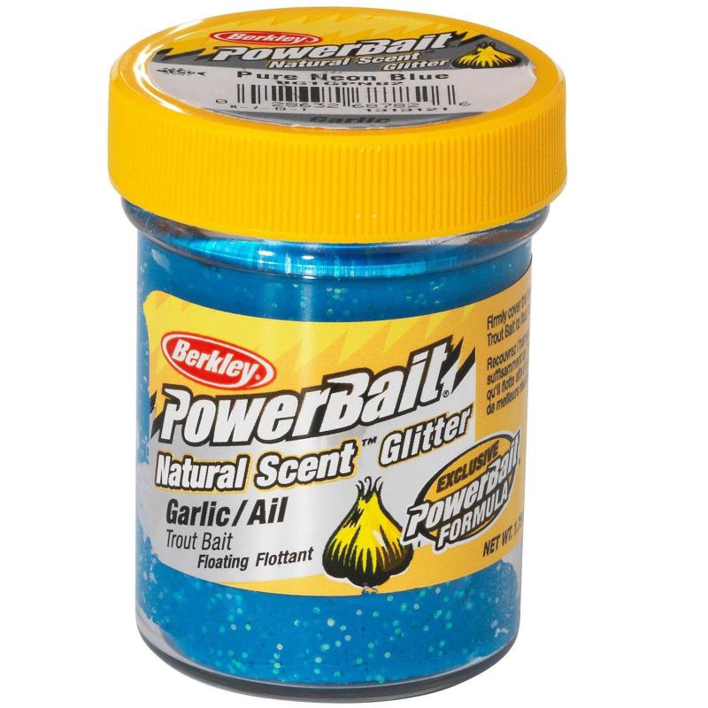Berkley Powerbait&reg; Eu Natural Glitter Trout Dough Garlic Blue