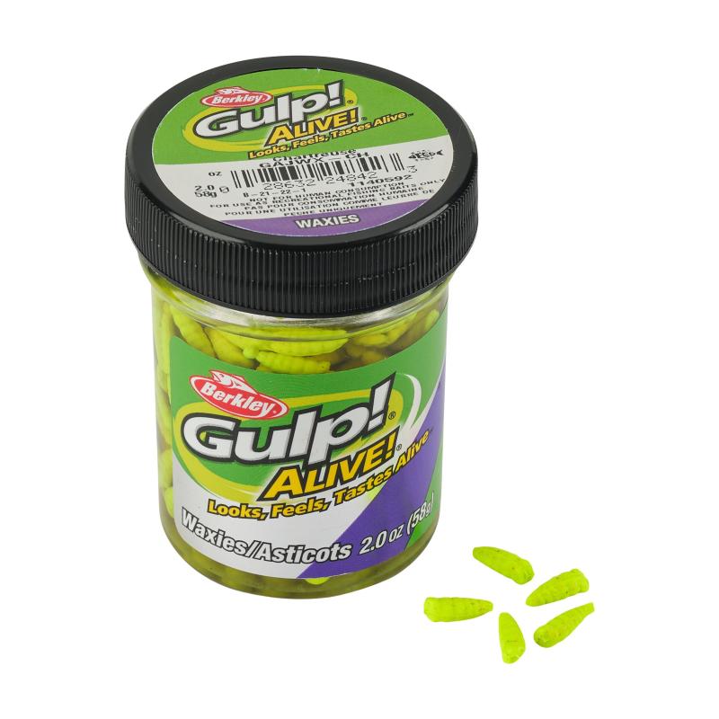 Berkley Gulp! Alive! Waxies Chartreuse 1cm