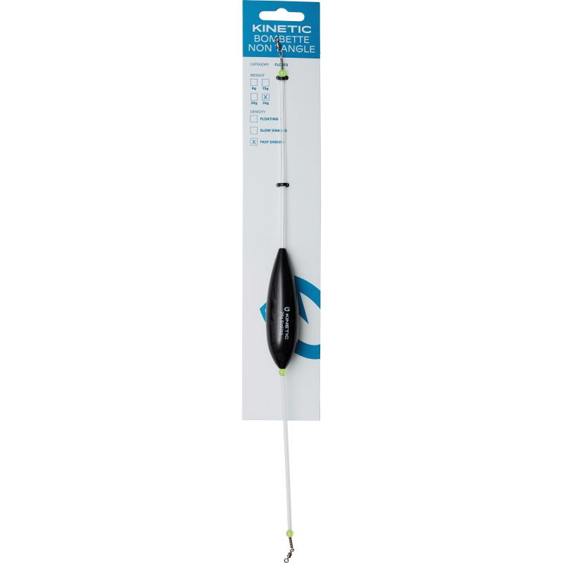 Kinetic Bombette Non Tangle Fast Sinking 8g Black