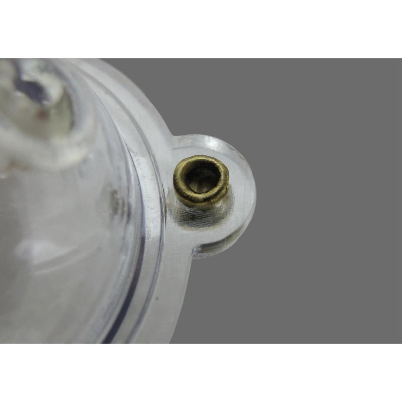 JENZI Wasserkugel rund mit 2 Metall&ouml;sen trans 25mm