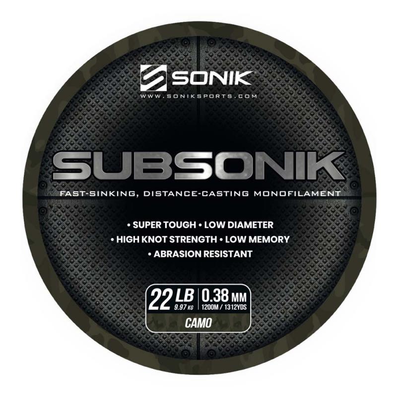 Sonik SUBSONIK CAMO 22LB 1200m 0.38mm