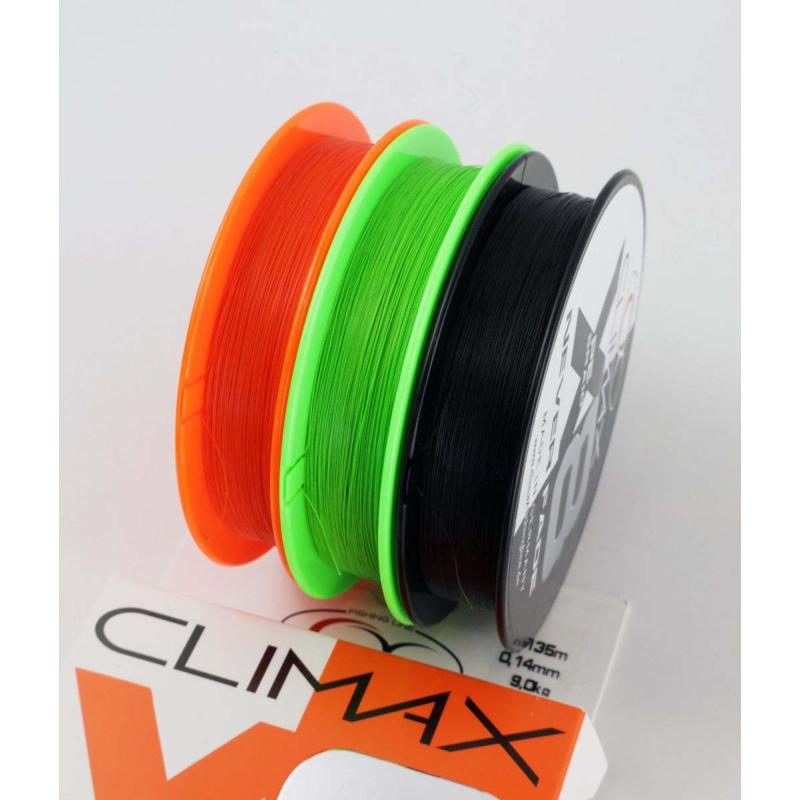 Climax 135m 0,20mm 8X Neverfade Braid hi-vis orange