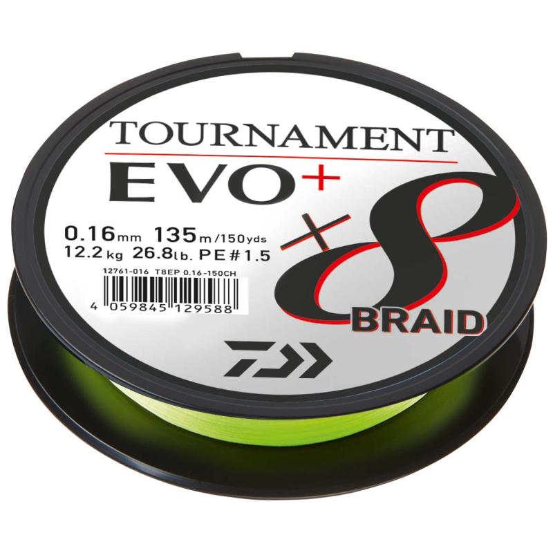 Daiwa Tournament x8 Br. EVO+ 0.16mm 270m CH