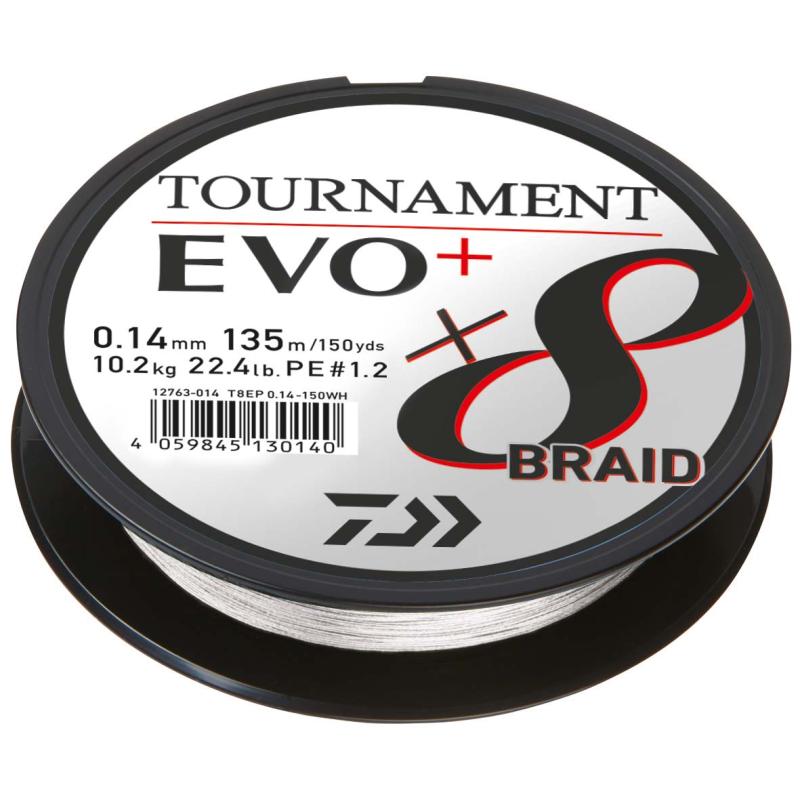 Daiwa Tournament x8 Br. EVO+ 0.14mm 135m WH