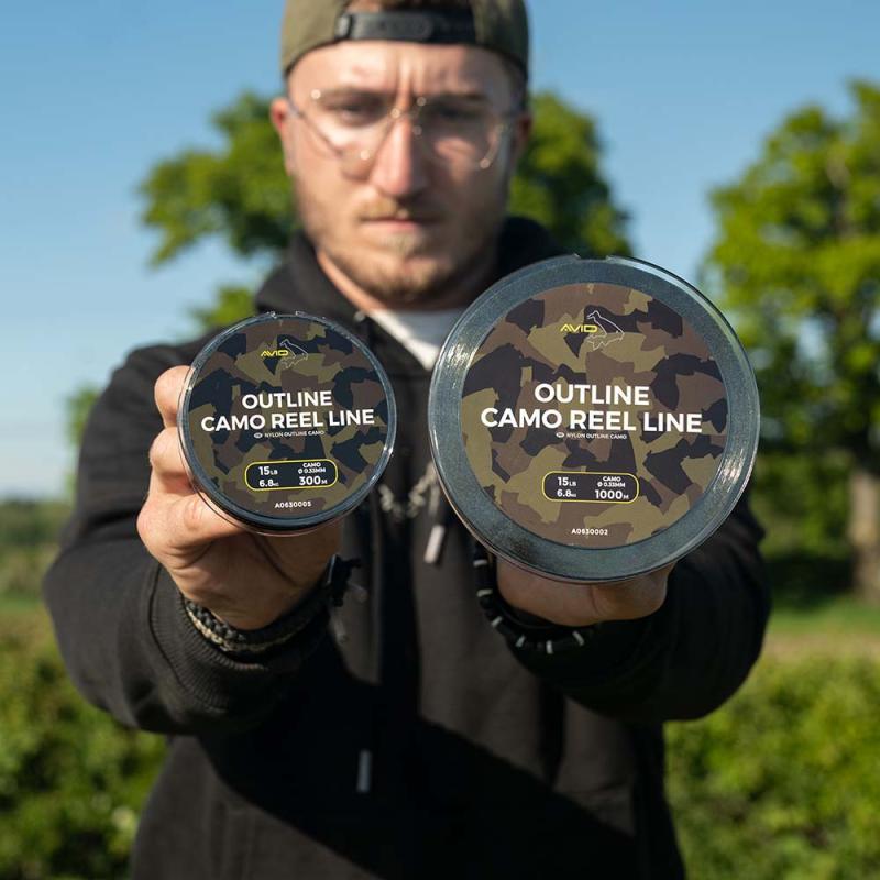 Avid Outline Camo Reel Line 15Lb 1000M