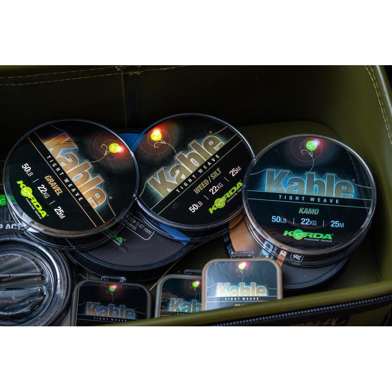 Korda Kabel Tight Weave 25 m Weed Weed