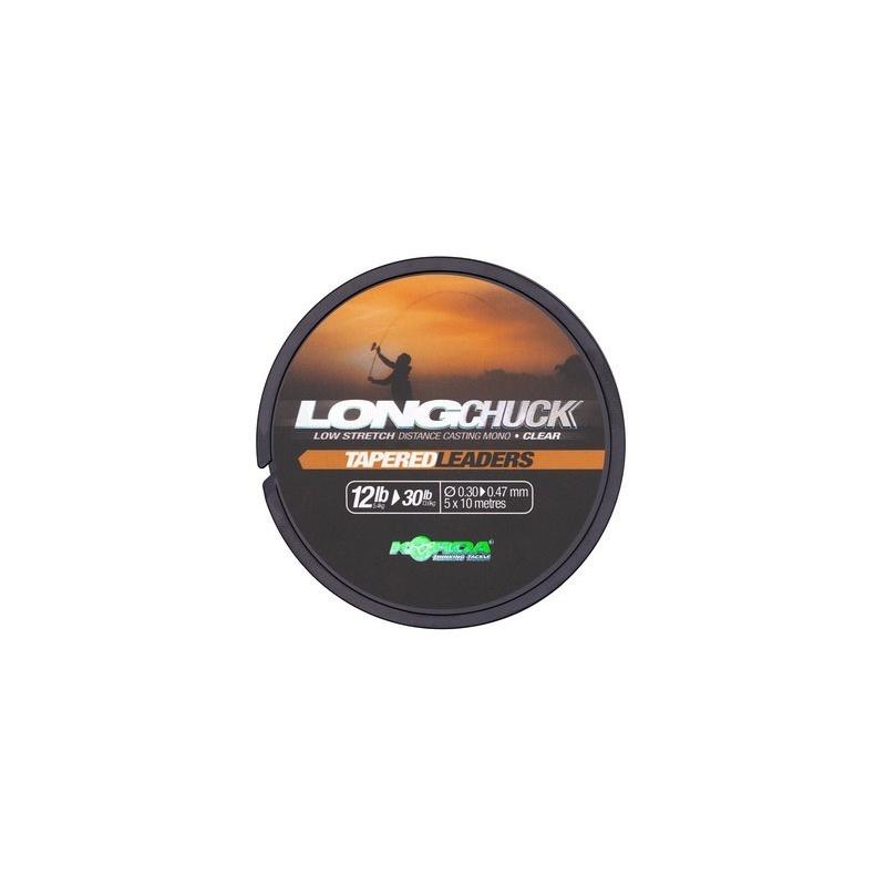 Korda LongChuck Tapered Leaders 10-30lb/0.27-0.47mm