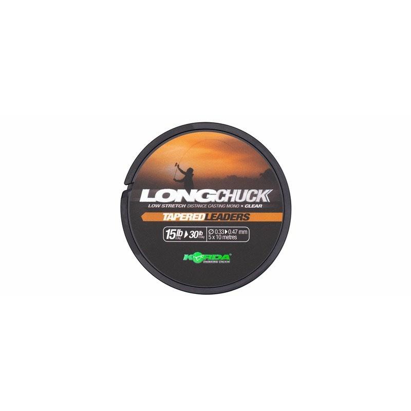 Korda LongChuck Tapered Leaders 12-30lb/0.30-0.47mm