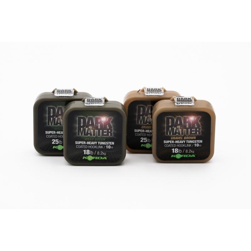 Korda Dark Matter Tungsten Coated Braid Gravel Brown 25 lb 10 m