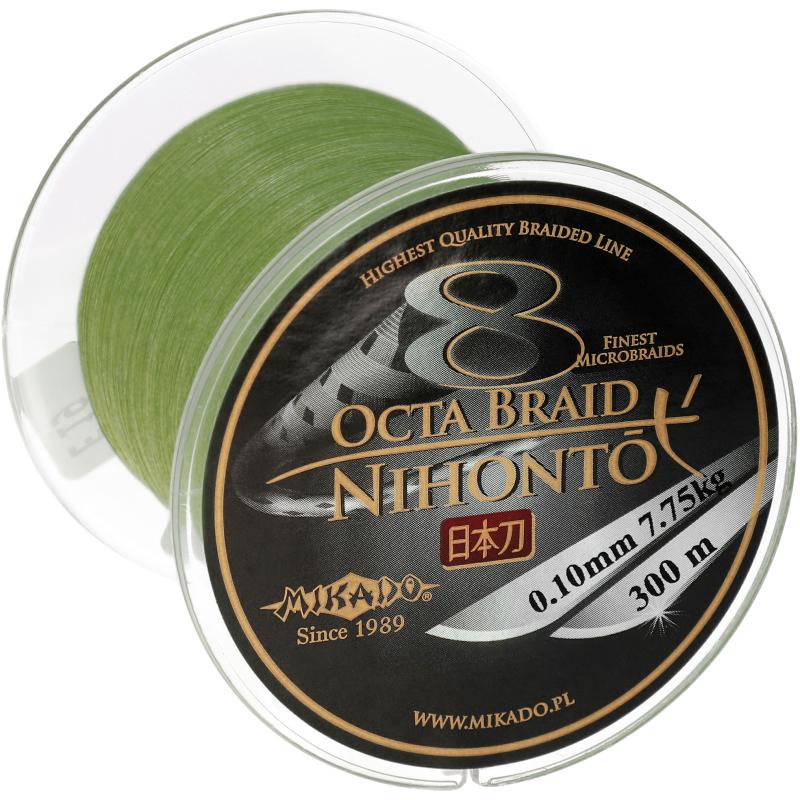 Mikado Nihonto Octa Braid - 0.12mm/8.9Kg/300M - Gr&uuml;n