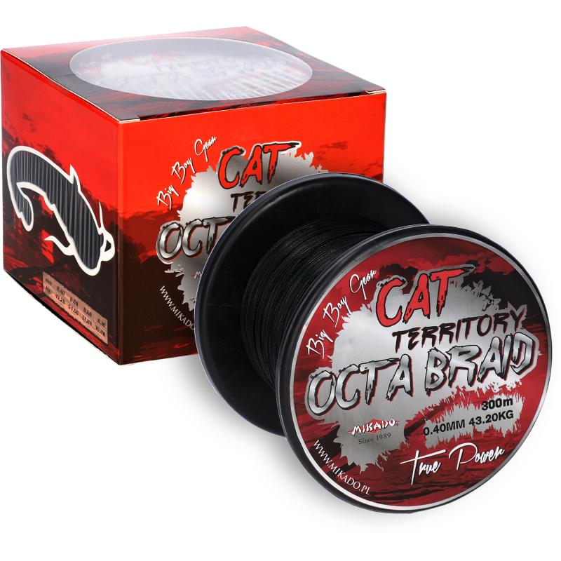 Mikado Cat Territory Octa Braid - 0.50mm/53.3Kg/300M - Gr&uuml;n