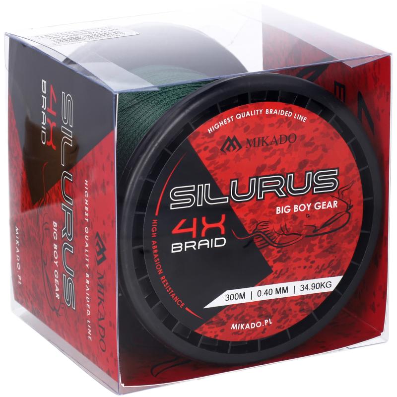 Mikado Silurus 4 X Braid - 0.50mm/41.80Kg/300M - Gr&uuml;n