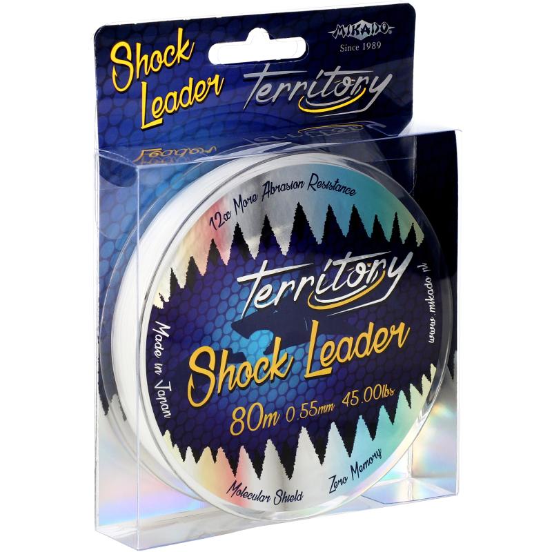 Mikado Territory Shock Leader 45Lbs/0.55mm/80M - Transparent
