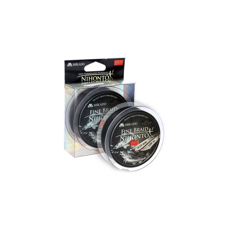 Mikado Nihonto Fine Braid - 0.06mm/3.25Kg/150M - Schwarz