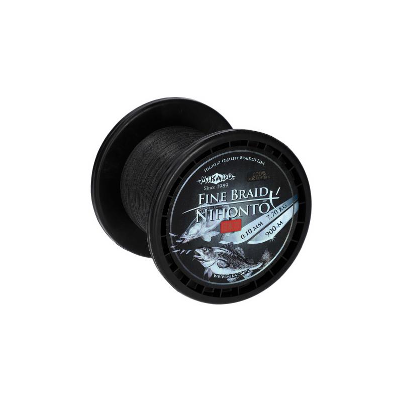 Mikado Nihonto Fine Braid - 0.08mm/4.59Kg/900M - Schwarz