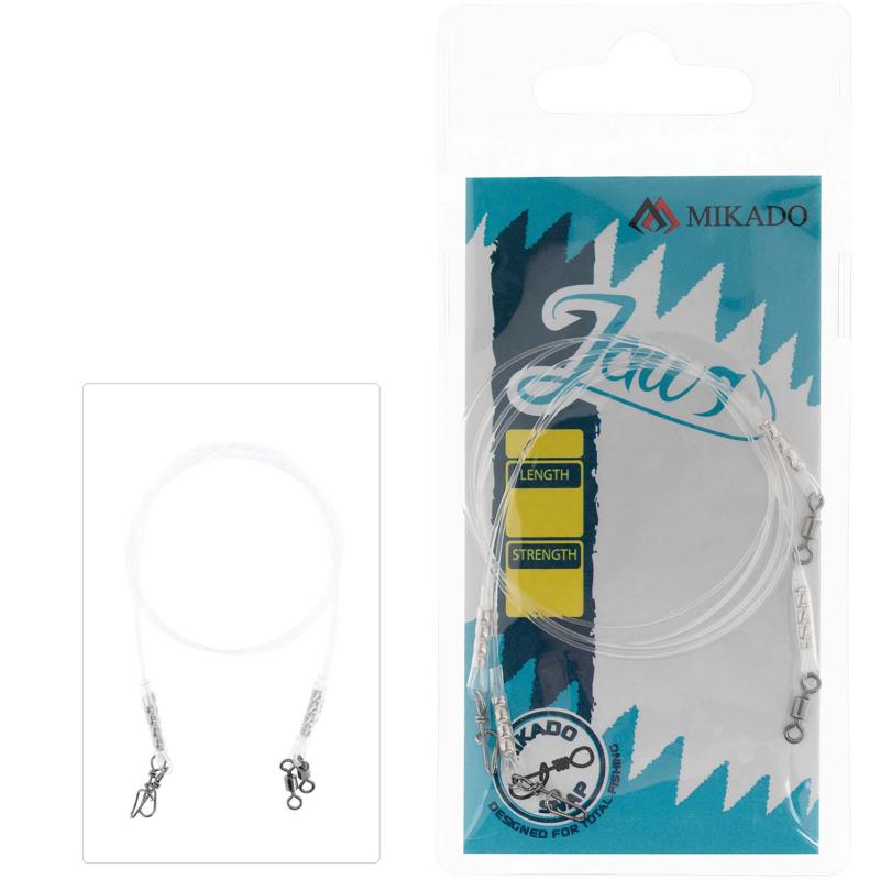 Mikado Fluorocarbon Leader - Jaws Light 35cm/8Kg - 2 Stck. A