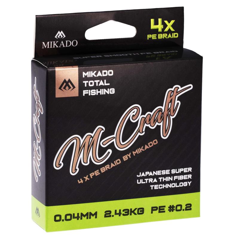 Mikado M-Craft Braid 0.03Mm/1.83Kg/150M Fluo 1 Spule
