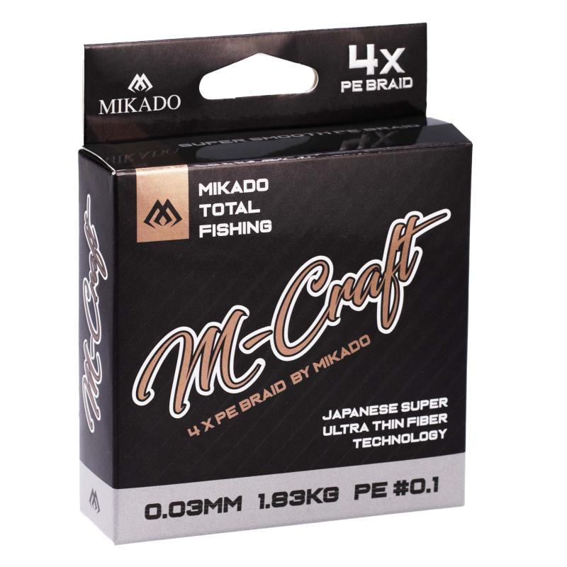 Mikado M-Craft Braid 0.03Mm/1.83Kg/150M Steel Gray 1 Spule