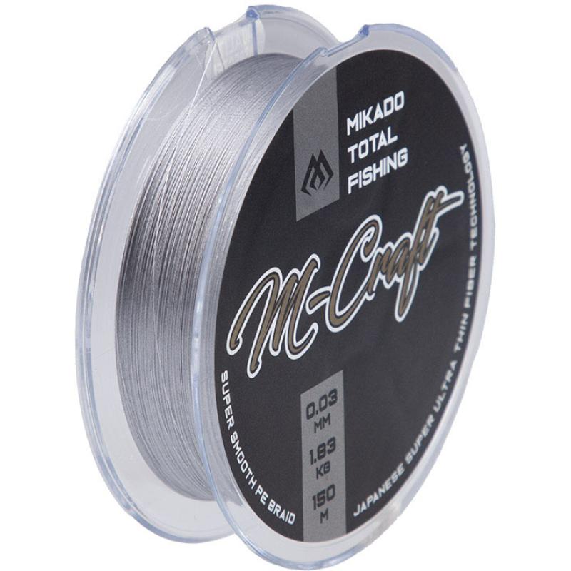 Mikado M-Craft Braid 0.06Mm/3.83Kg/150M Steel Gray 1 Spule