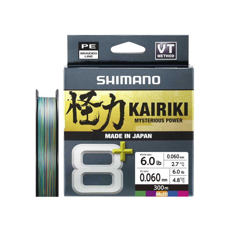 Shimano Kairiki 8+ 300m 0.06mm 4.8kg Multi Color