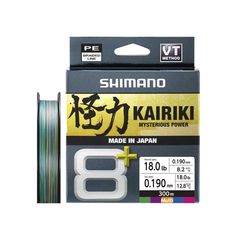Shimano Kairiki 8+ 300m 0.19mm 12.8kg Multi Color