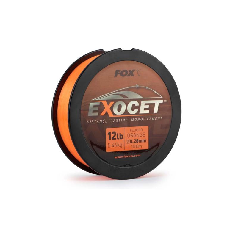 Fox Exocet Fluoro Orange Mono 0.30mm 14lb / 6.5kg 1000m