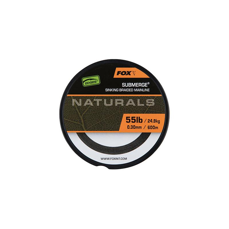 Fox Submerge Naturals sinking braid x 600m 0.38mm 65lb/29.5kg