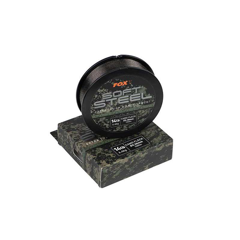 Fox Soft Steel Fleck Camo Mono 14lb (6.4kg) 0.30mm x 1000m