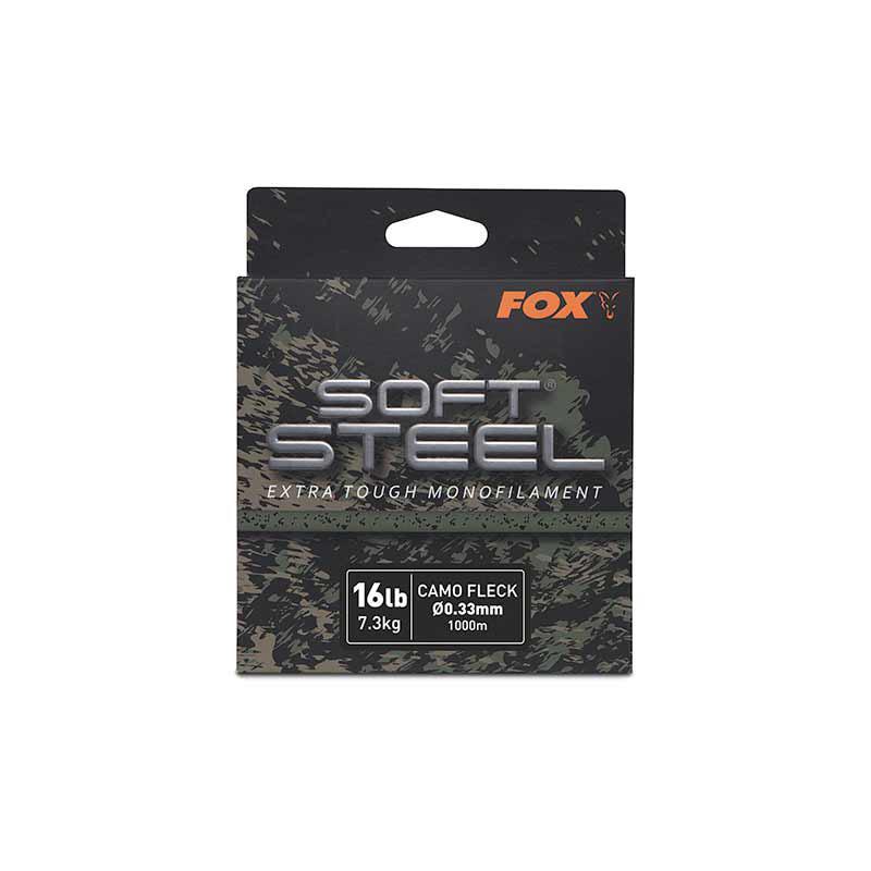 Fox Soft Steel Fleck Camo Mono 24lb (10.9kg) 0.40mm x 1000m
