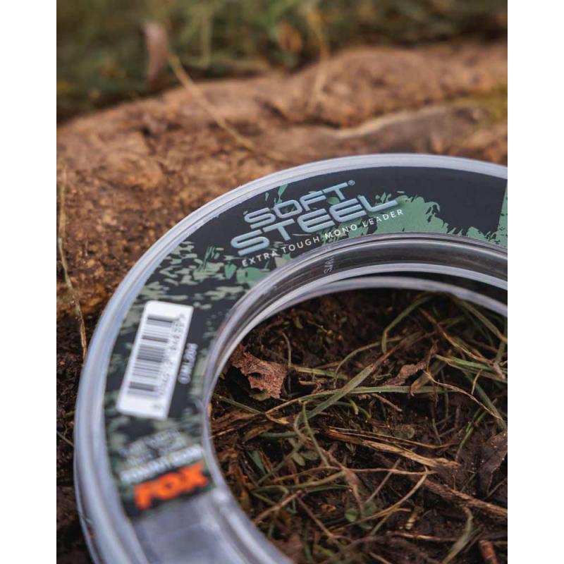 Fox Soft Steel Fleck Camo Leader 35lb (15.9kg) 0.50mm x 100m