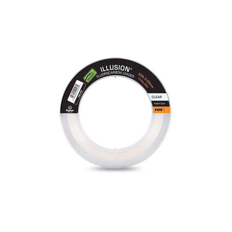 Fox Illusion Fluorocarbon Leader 40lb 18.2kg (0.60mm) x 50m -NG