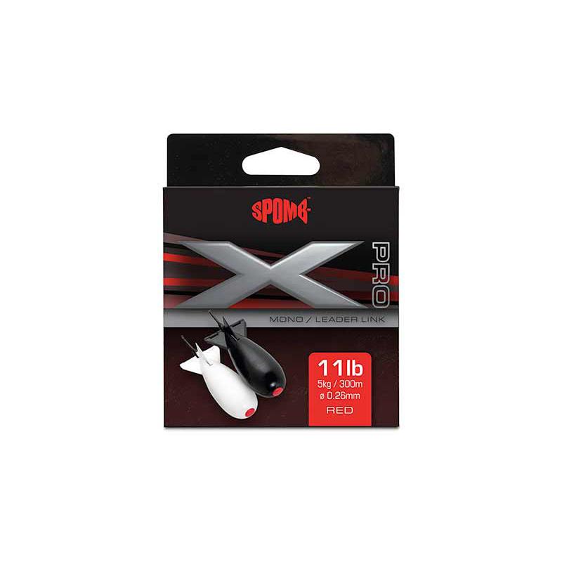 Spomb X Pro Mono 0.26mm/11lb x 300m RED