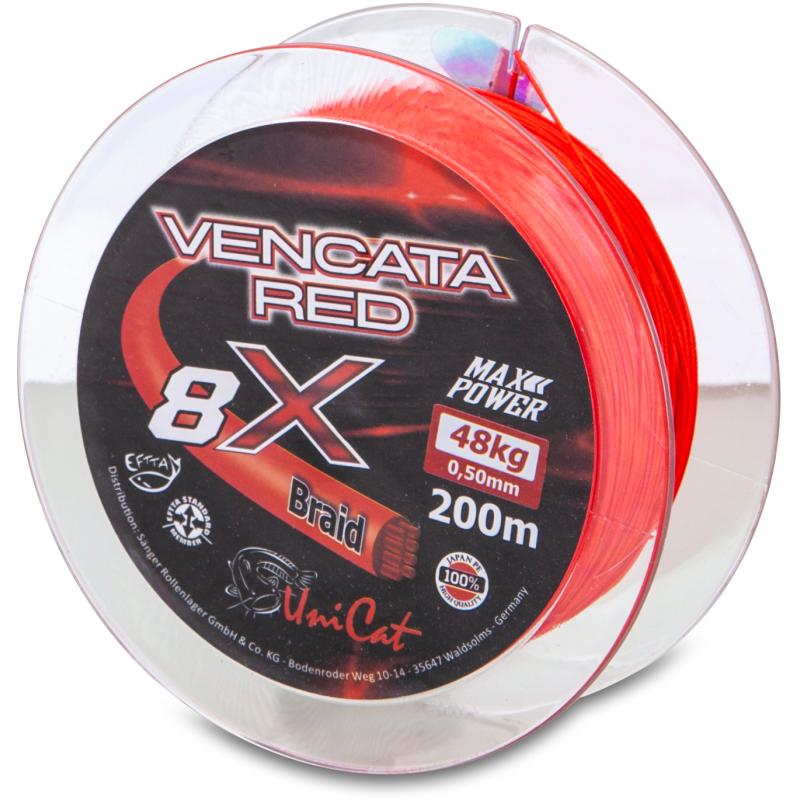 Uni Cat 8 X Vencata Red 200m 0,60mm/57kg