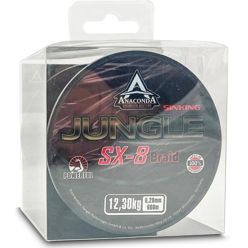 Anaconda Jungle SX-8 Braid Sinking 600m 0,28mm/17,15kg