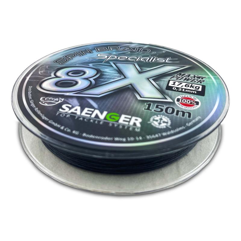 S&auml;nger SAE 8 X Spec. Spin Smoke 150m 0,14mm/11,8kg