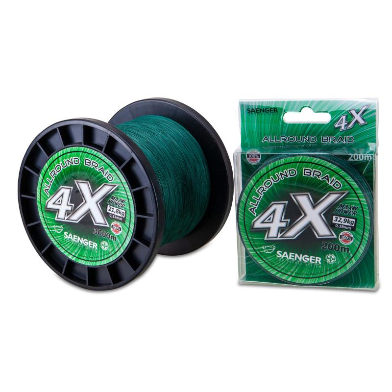 S&auml;nger 4 X Allround Braid 200m 0,17m/13,60kg