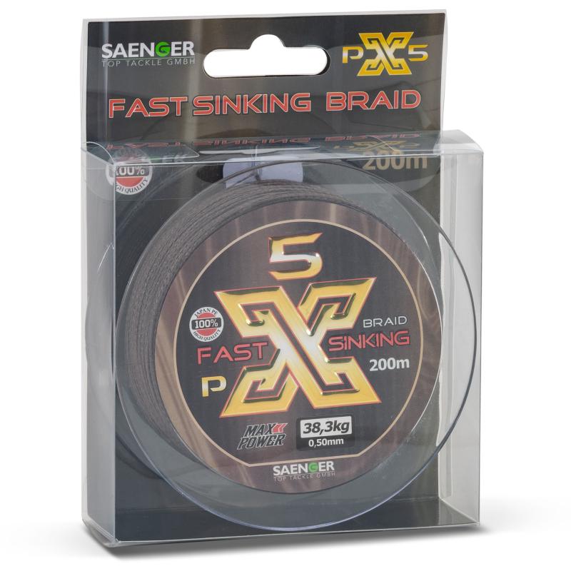 S&auml;nger PX-5 Fast Sinking Braid 200m 0,60mm/44,9kg