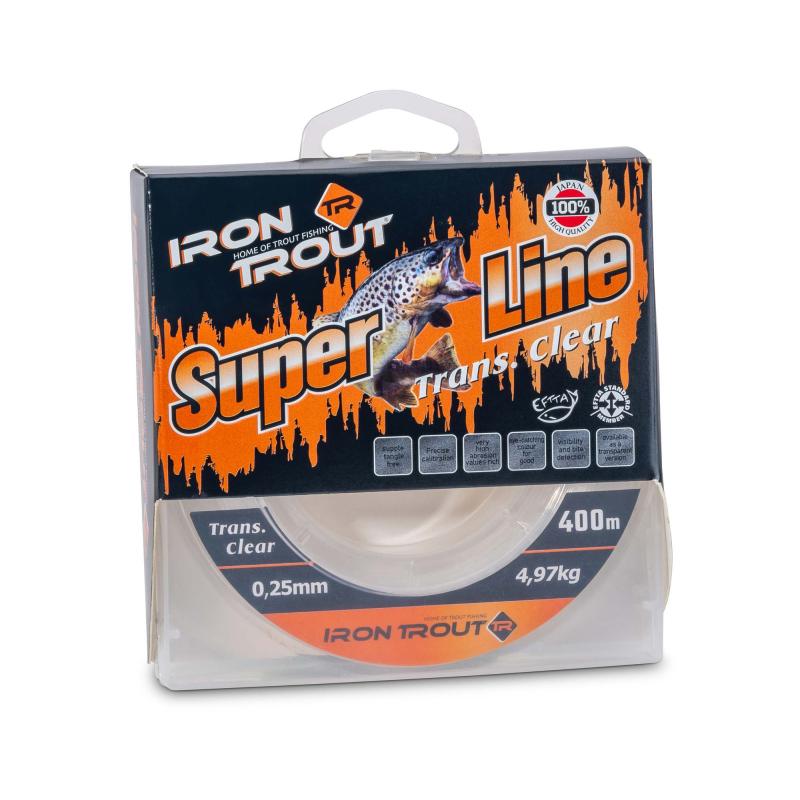IRON TROUT Super Line Trans. Clear 400m 0,18mm/2,88KG