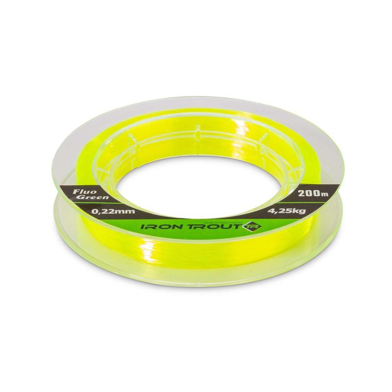 IRON TROUT Super Line Fluo Green 200m 0,16mm/2,57KG