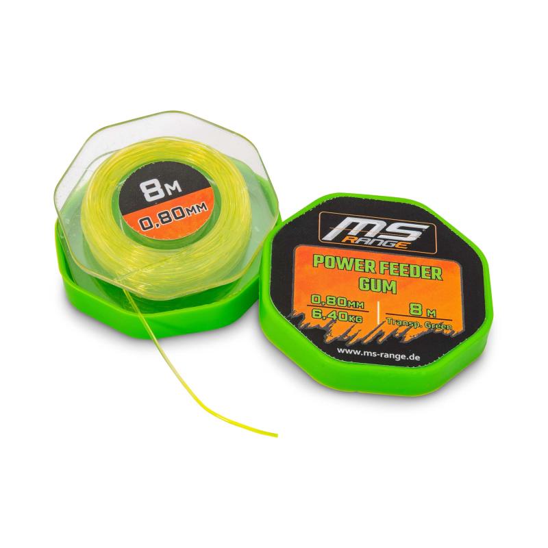 MS-RANGE Power Feeder Gum Transp. Green 0,80mm/6,40KG 8m