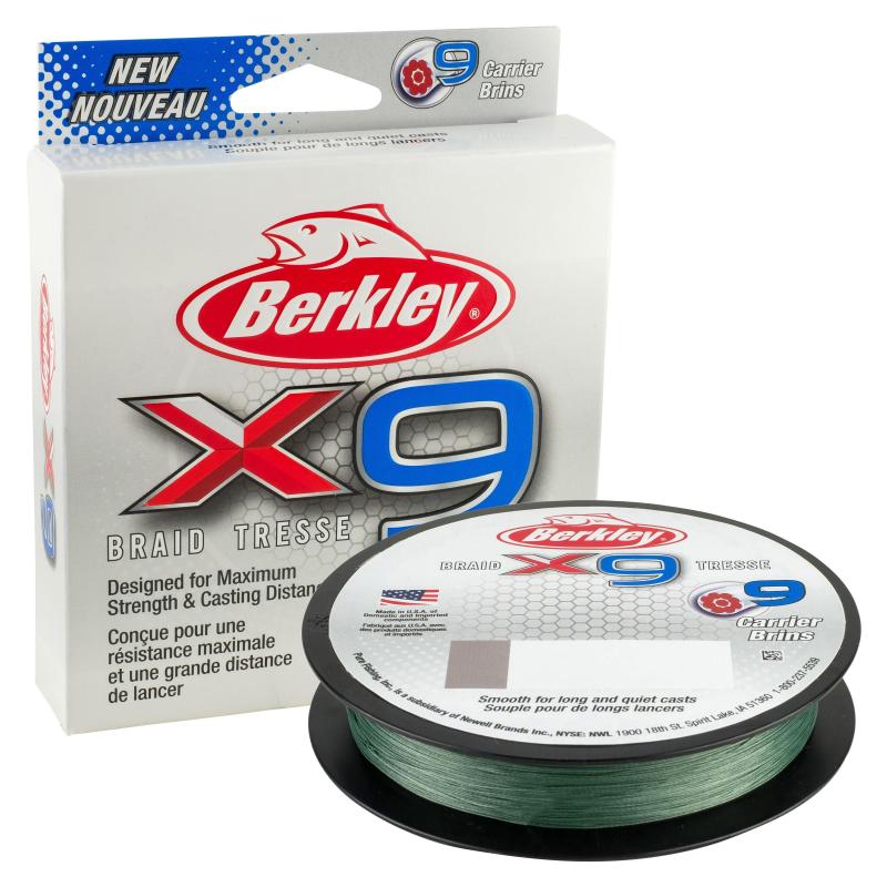 Berkley X9 Braid Low Vis Green 100lb 59.7kg 219y 200m 0.43mm