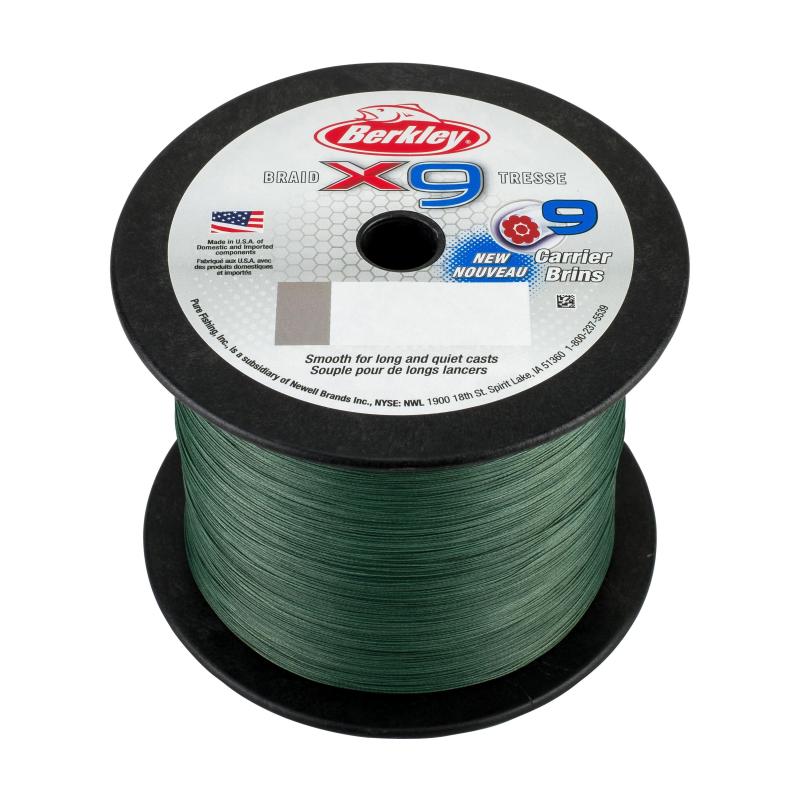 Berkley X9 Braid Low Vis Green 8lb 9.0kg 2000m 0.10mm